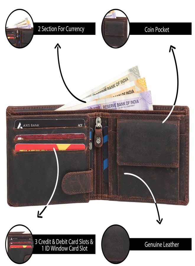 جي آند أتش محفظة جلدية بنية اللون للرجال من جي آند إتش مزودة بتقنية RFID - Image 3